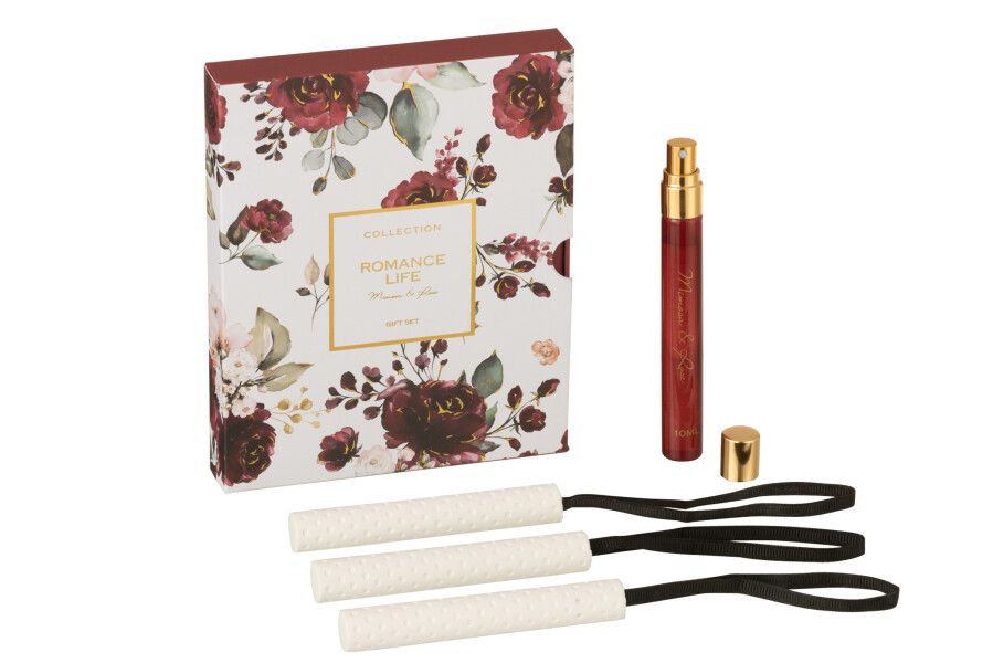 Doos 3 Geurhanger Romance Life Mimosa&amp;Rosa H 2 x B 12 x L 15 cm  (16469)