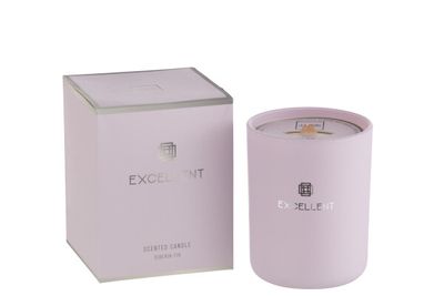 Geurkaars Excellent Siberia Fir Lila Medium-80u H 14,5 x B 11 x L 11 cm (21652)