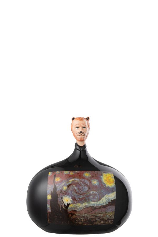 Les Chartistes Figuur Geïnspireerd Door De Sterrennacht Klein H 12 x B 8 x L 10,5 cm  (44803)