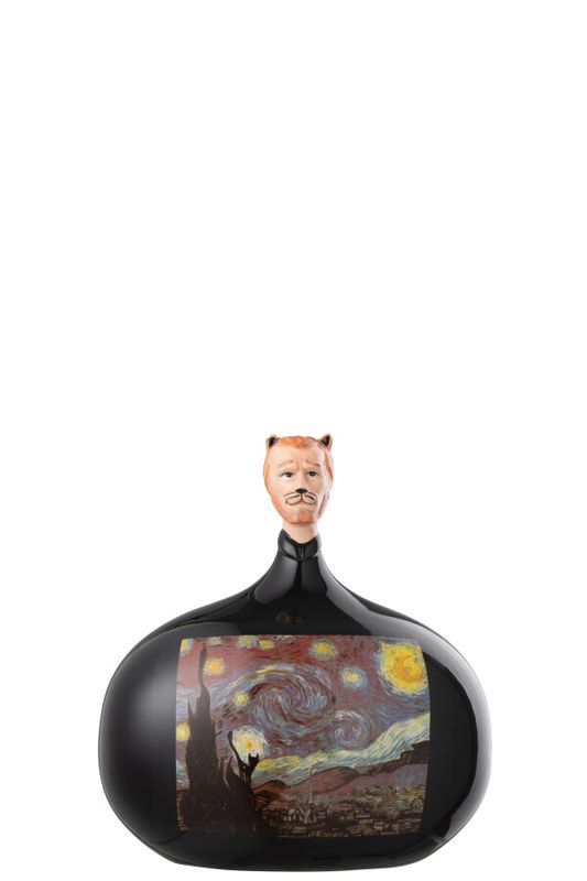 Les Chartistes Figuur Geïnspireerd Door De Sterrennacht Klein H 12 x B 8 x L 10,5 cm  (44803)