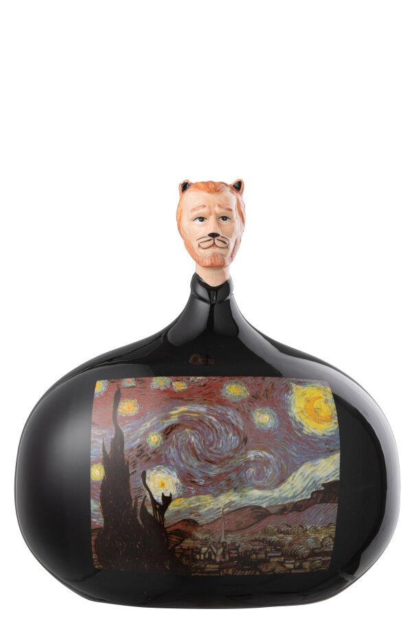Les Chartistes Figuur Geïnspireerd Door De Sterrennacht Groot H 22 x B 15,5 x L 20 cm  (44813)