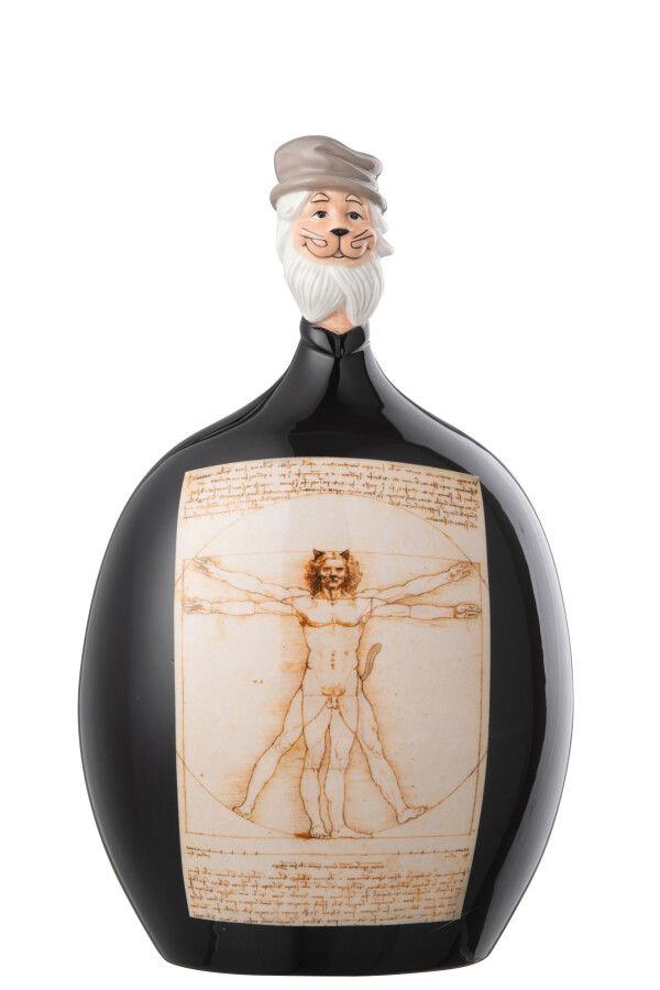 Les Chartistes Figuur Geïnspireerd Door De Vitruviusman Groot H 26 x B 15 x L 16,5 cm  (44815)