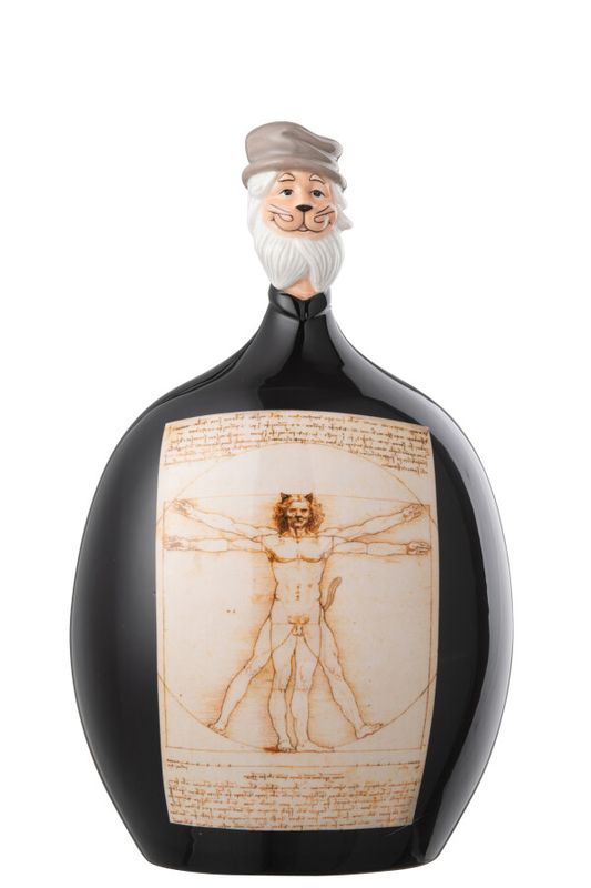 Les Chartistes Figuur Geïnspireerd Door De Vitruviusman Groot H 26 x B 15 x L 16,5 cm  (44815)