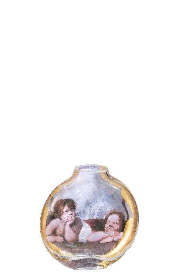 Les Chartistes Vaas Geïnspireerd Door De Cherubs Klein H 15 x B 4 x L 14,5 cm (44824)