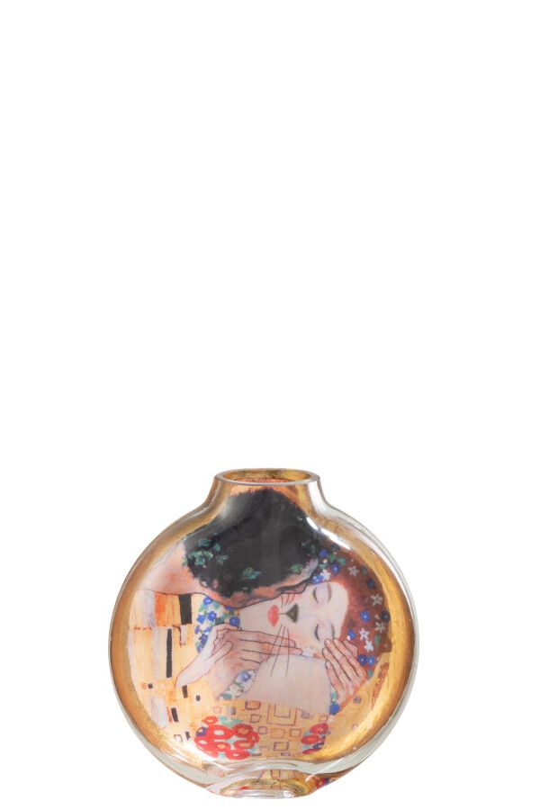 Les Chartistes Vaas Geïnspireerd Door De Kus Klein H 15 x B 4 x L 14,5 cm (44828)