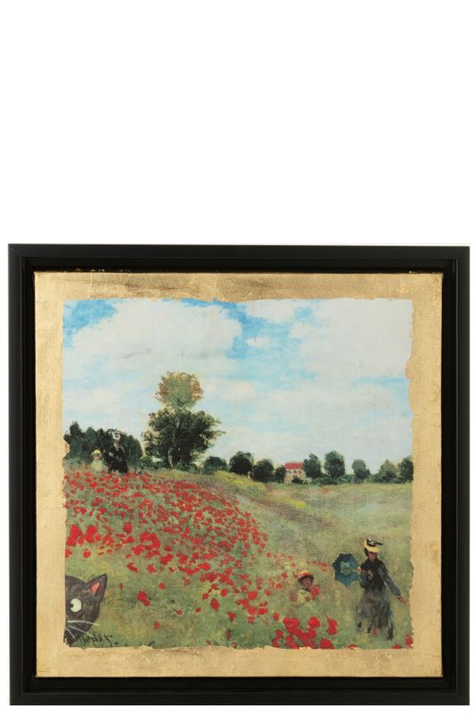 Les Chartistes Afdruk Geïnspireerd Door Klaprozen H 34 x B 4 x L 34 cm (44841)