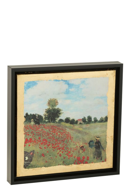 Les Chartistes Afdruk Geïnspireerd Door Klaprozen H 34 x B 4 x L 34 cm (44841)