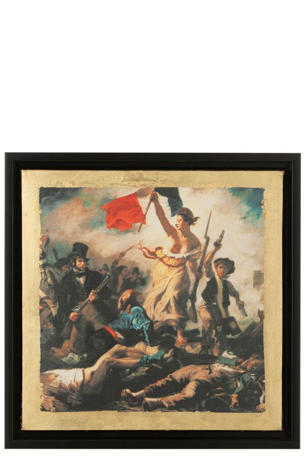 Les Chartistes Afdruk Geïnspireerd Door De Vrijheid Leidt Het Volk H 34 x B 4 x L 34 cm (44842)