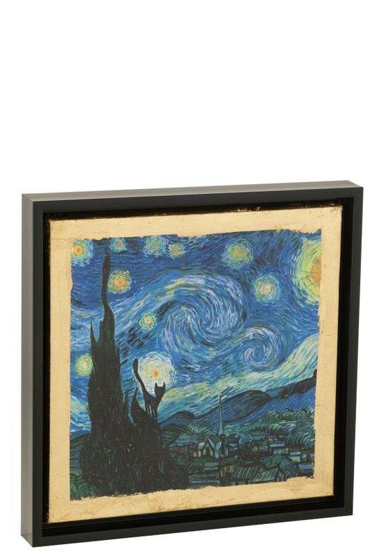 Les Chartistes Afdruk Geïnspireerd Door De Sterrennacht H 34 x B 4 x L 34 cm (44843)