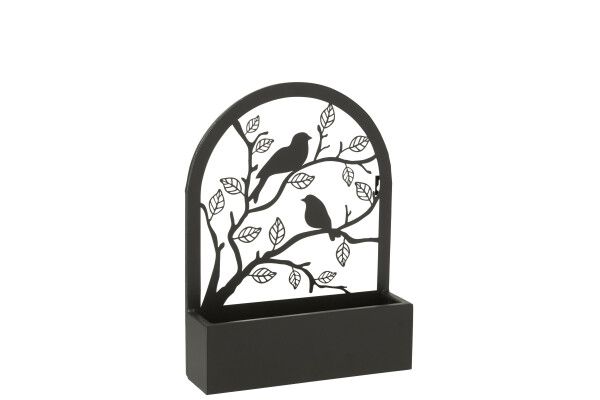 Décoration murale Feuilles Métal Noir H 1 x L 60 x P 60 cm H 41 x B 8,5 x L 31 cm (30312)