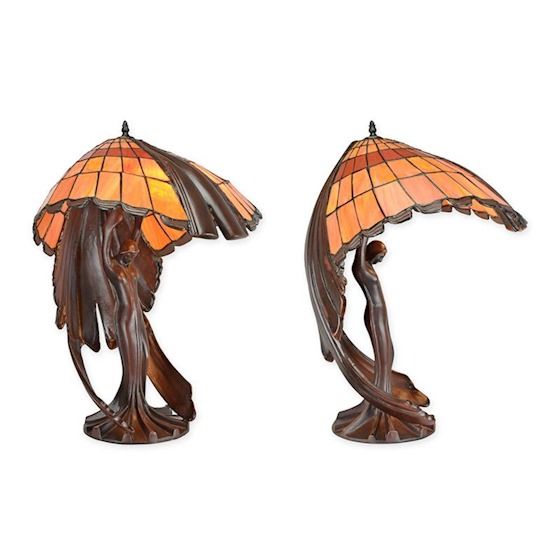 Tiffany Style Flying Lady Lamp H 65 x B 48,5 x L 45,5 cm (TA-166)