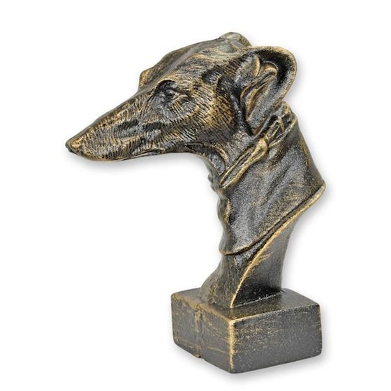 Hond Boekensteun - Gietijzer Beeld H 22 x B 7,6 x L 18,5 cm (JP-68)