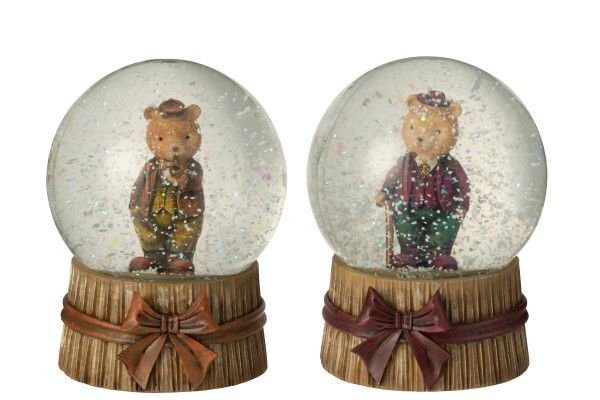 Waterbol Beer Steen Meerkleurig Assortiment Van 2 H 13 x B10 x L 10 cm (55031)