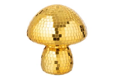 Paddenstoel Spiegel Glas Geel H 23,5 x B 20 x L 20 cm  (55115)