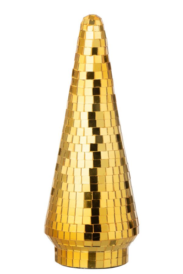 Boom Spiegel Glas Geel Large H 33 x B 12,5 x L 12,5 cm  (55118)