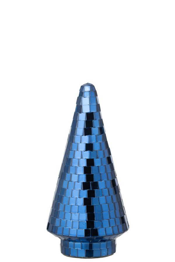 Boom Spiegel Glas Blauw Medium H 23 x B 11 x L 11 cm (55173)