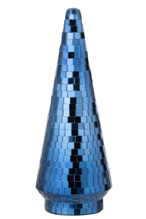 Boom Spiegel Glas Blauw Large H 33 x B 12,5 x L 12,5 cm (55174)