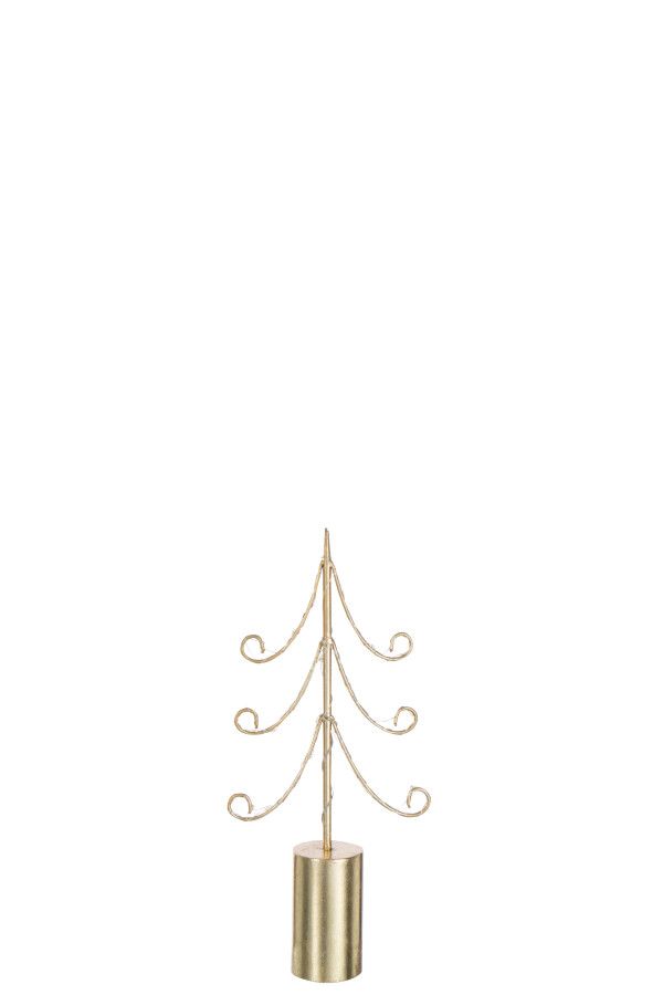 Boom Led Cilindervoet Ijzer Goudkleurig Small H 42 x B 6 x L 19 cm (55272)