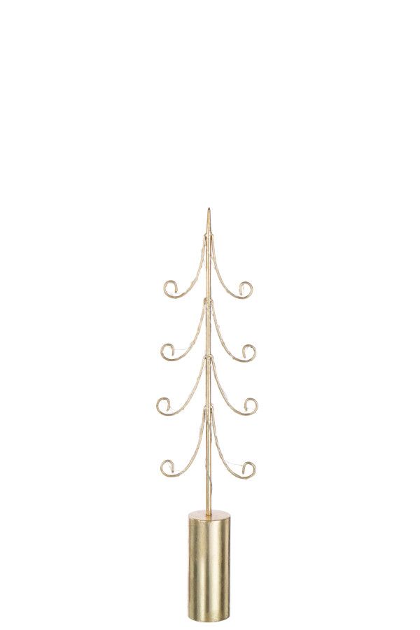 Boom Led Cilindervoet Ijzer Goudkleurig Medium 59,5 x B 6 X L  17 cm (55273)