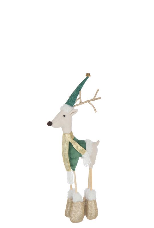 Rendier Standing Polyester Meerkleurig Small H 61 x B 8 x L 23 cm (55340)