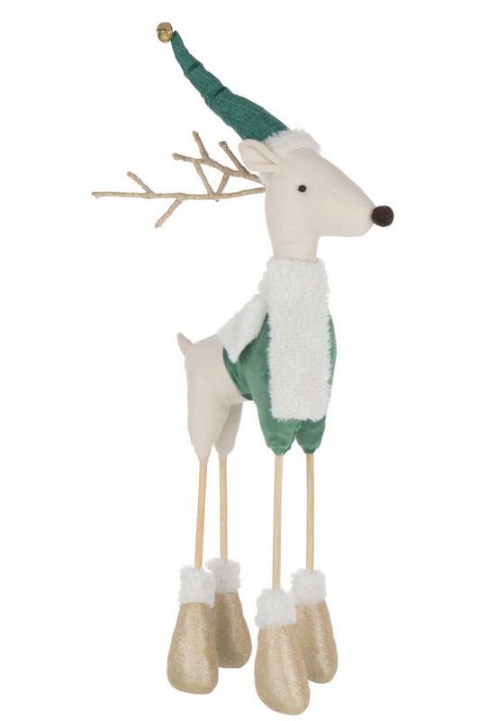 Rendier Standing Polyester Meerkleurig Large H 87 x B 13 x L 33 cm (55341)