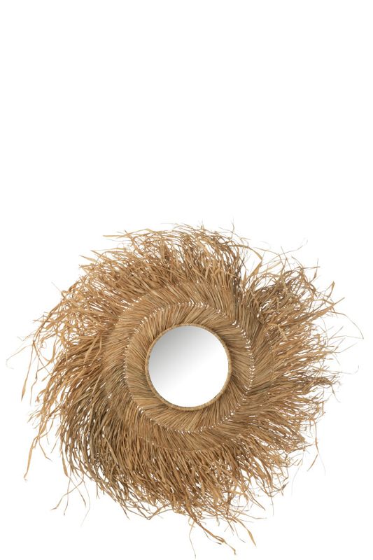 Spiegel Rond Gras Naturel H 90 x B 5 x L 90 cm (43813)