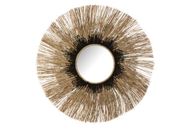 Spiegel Melissa Paille Natuur/Zwart Large H 101 x B 2,5 x L 101 cm (42362)