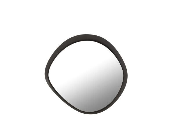 Wandspiegel Rond Metaal/Glas Zwart Small H 58 x B 4,5 x L 60,5 cm  (46185)