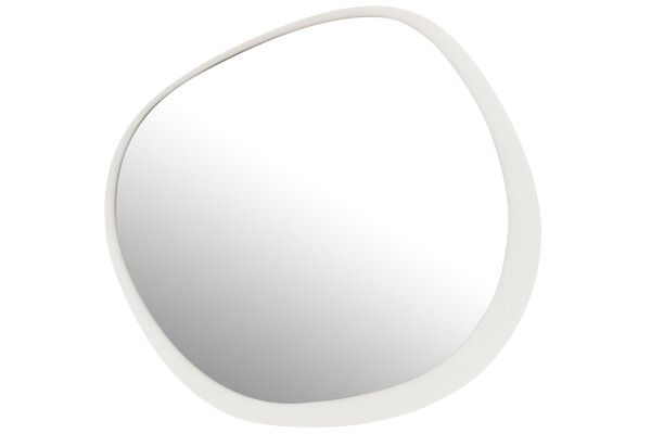 Wandspiegel Metaal/Glas Wit Large H 82 x B 5,5 x L 86,5 cm  (46202)