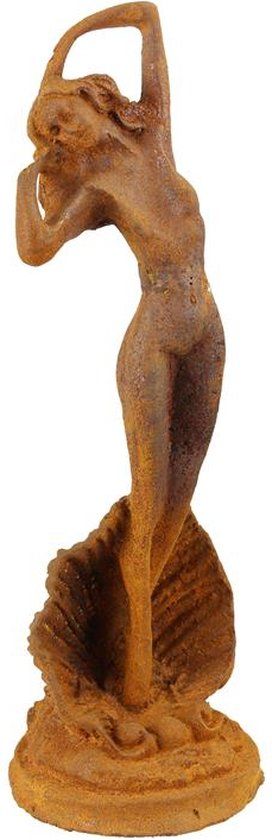 EEN ROESTIG GIETIJZEREN BEELDJE VAN DE GEBOORTE VAN VENUS