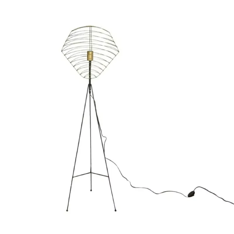 Vloerlamp Hasper L bronskleurig EU stekker 138