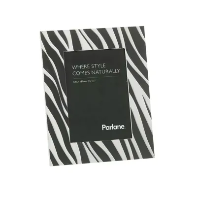 Parlane Fotolijst Zebra zwart/wit 24,5 cm
