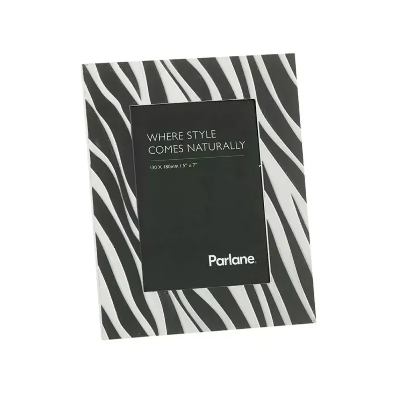 Parlane Fotolijst Zebra zwart/wit 24,5 cm