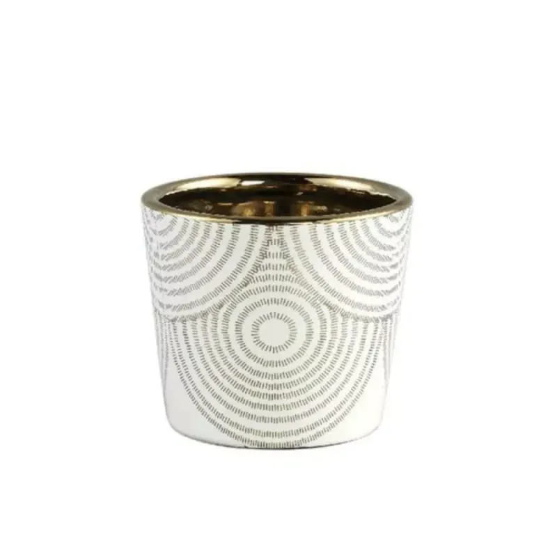 Theelichthouder Vincey wit 9 cm