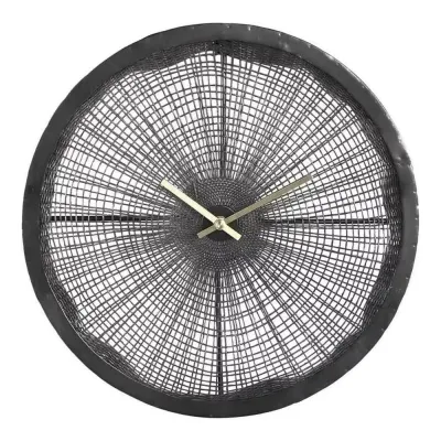 Wandklok Della zwart 38 cm