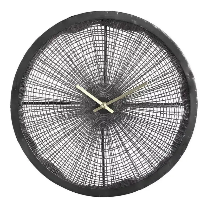 Wandklok Della zwart 38 cm