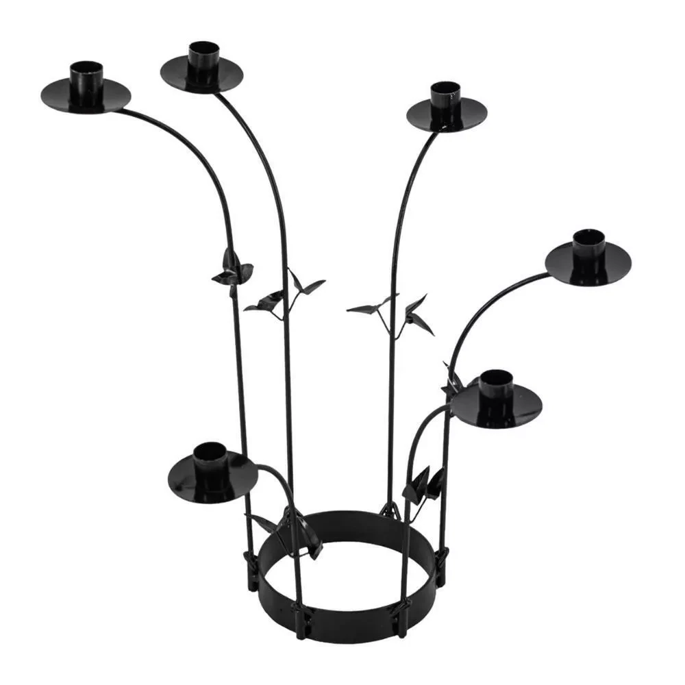 Kolony kaarsenstandaard zwart 46 cm