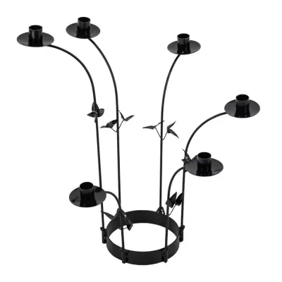 Kolony kaarsenstandaard zwart 46 cm