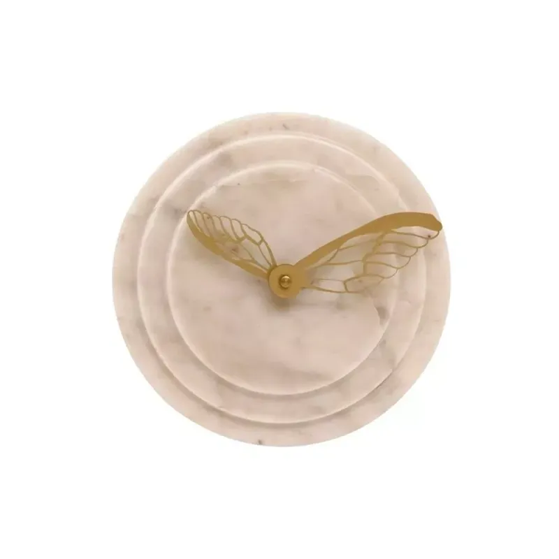 Clock Mark ailes de papillon blanc 15 cm