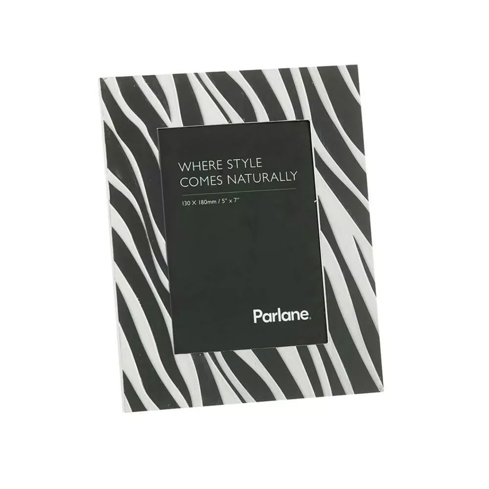 Parlane Fotolijst Zebra zwart/wit 24,5 cm