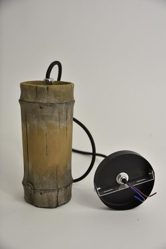 LAMPE LOOK BAMBOU  9 X 9 X 26 CM