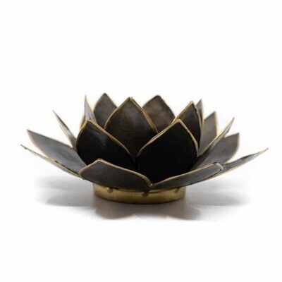 Lotus Sfeerlicht Zwart Goudrand