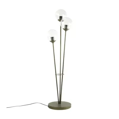 Vloerlamp Laurens grijs EU stekker 123,5 cm