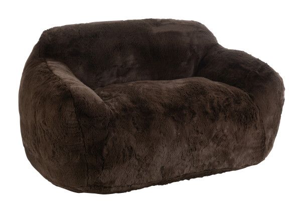 Sofa Cutie Polyester Bruin Large H 81 x B 110 x L 152 cm  (46443)