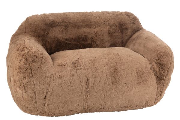 Sofa Cutie Polyester Taupe Large H 81 x B 110 x L 152 cm (46446)