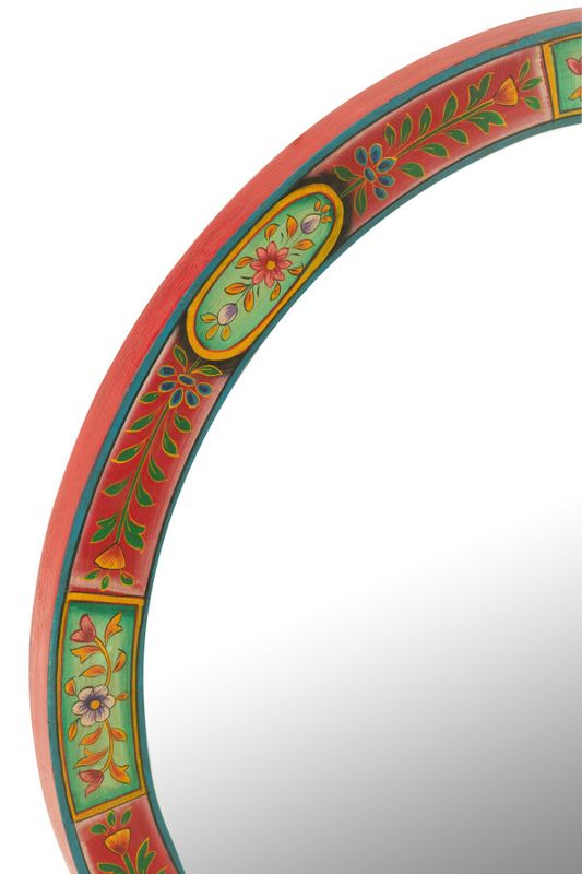 Spiegel Rond Kader Mumbai Mdf Mix H 75 x B 3 x L 75 cm (50561)