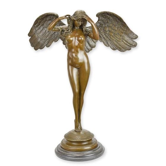 "Descending Night" - Bronzen beeld - sculptuur - erotisch - 60,7 cm hoog (BX-51)