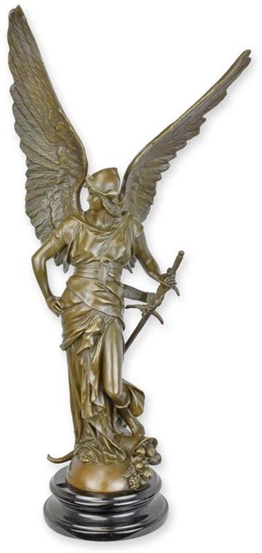 "Gewapende vrede" - Bronzen beeld - sculptuur - 61,6 cm hoog (BX-65)