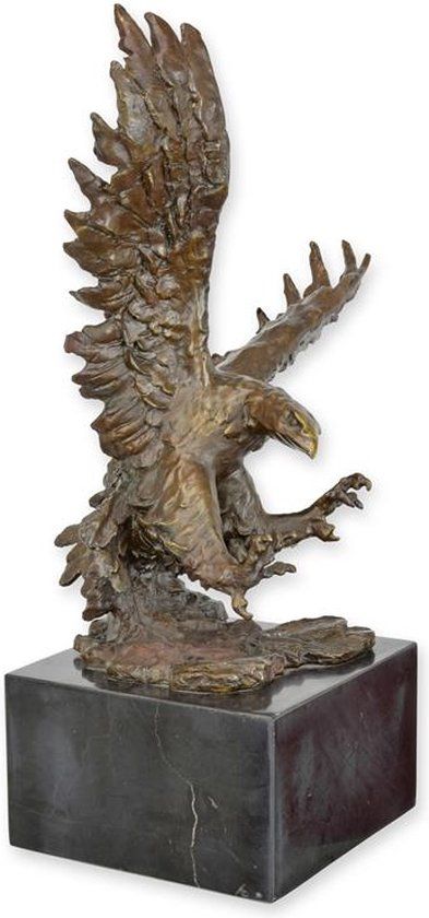 Adelaar - Bronzen beeld - Gedetailleerd &amp; klassiek - 52 cm hoog