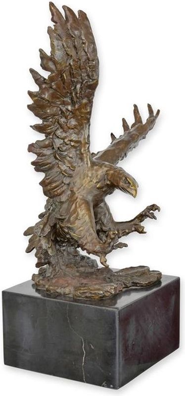 Adelaar - Bronzen beeld - Gedetailleerd &amp; klassiek - 52 cm hoog